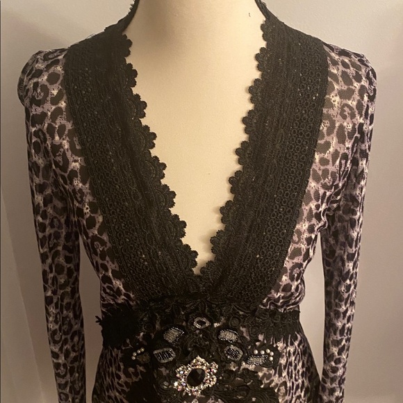 Hugging kisses Vintage stunning top size small - Picture 2 of 11